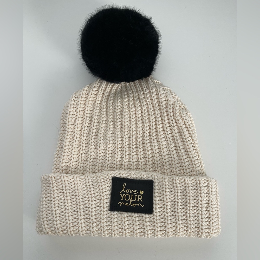 Love Your Melon LYM 100% Cotton Classic Cuffed Pom Beanie